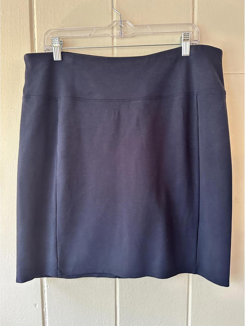 J.Jill Wearever Collection Navy Blue Mini Skirt Size Large